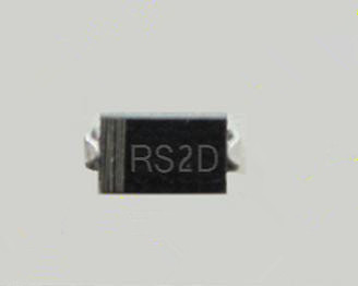 厂家直销 RS2D 2A/200V SMB（DO-214AA）贴片快恢复二管