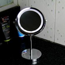 廠價供應 12顆LED燈美容化妝鏡 浴室化妝鏡 台式雙面 TOP YJ9001
