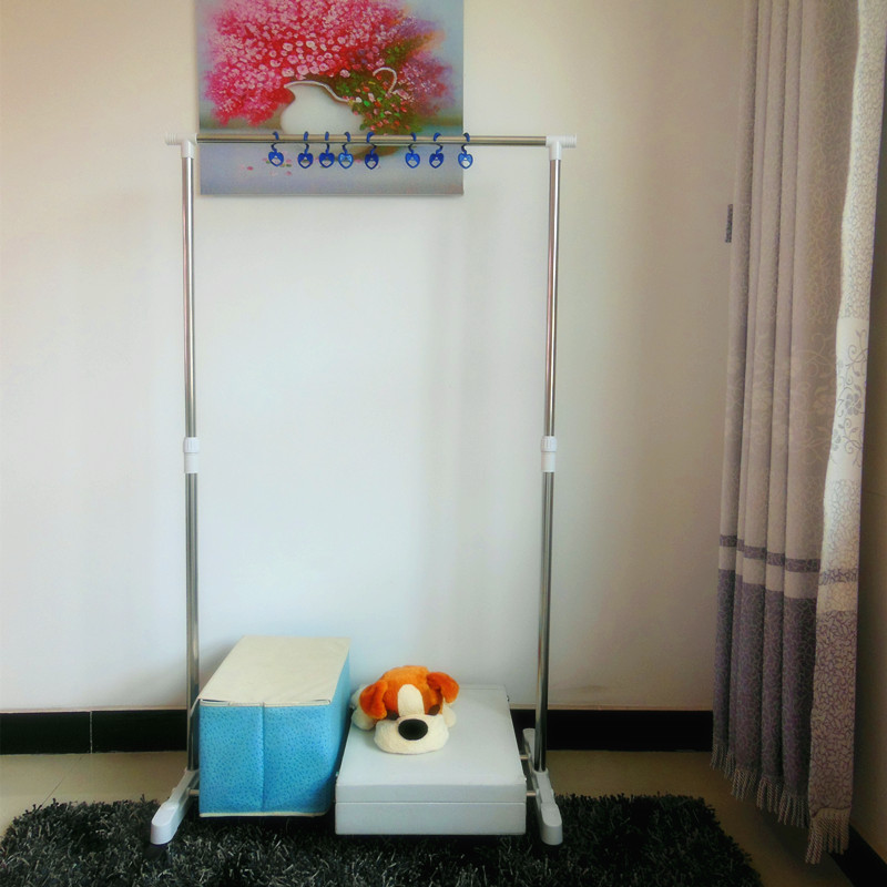 厂家批发单杠伸缩 晾衣架 挂衣架 服装展示架 不锈钢晾衣架