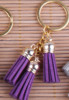 Fashionable keychain with tassels, high-end pendant, handmade, wholesale