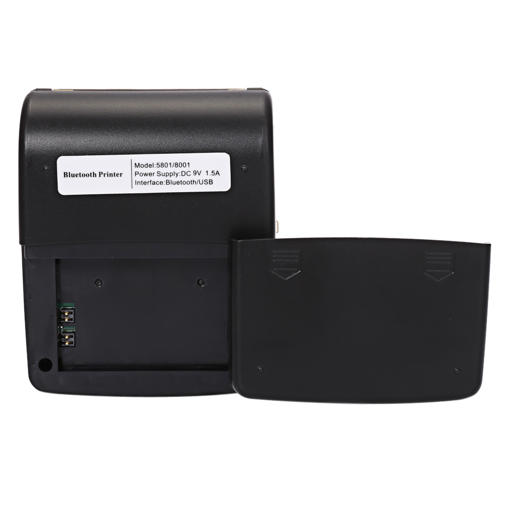 Qunsuo handheld bolsillo orden apertura ropa restaurante 80mm Android iOS portátil Bluetooth impresora térmica de código barras