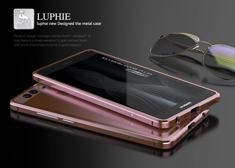 Luphie Blade Sword Slim Light Aluminum Bumper Metal Shell Case for Huawei P9 & Huawei P9 Plus