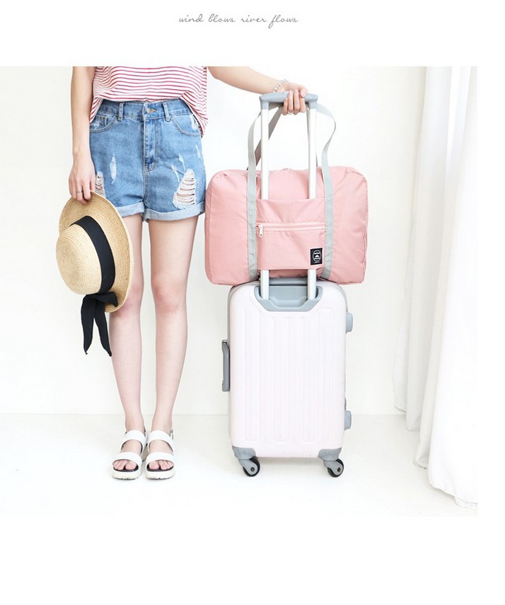 韩版差旅包可折叠式旅行收纳包旅游收纳袋提花包衣服整理袋待产包详情26