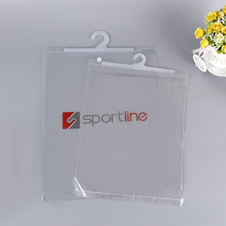 透明服装挂钩袋定 制PVC挂勾袋子袜子内衣库挂勾袋子衣架袋定 做