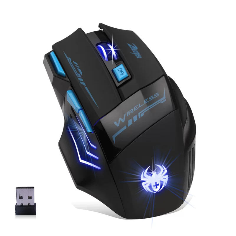 掌握者 Zelotes wireless gaming mouse 2.4G wireless mouse OEM light optical mouse F-14