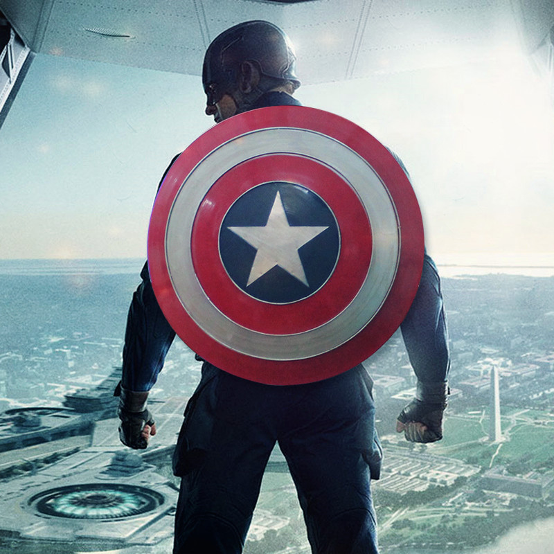 厂家直销复古铁艺壁挂装饰美国队长盾牌酒吧网咖店铺装饰壁挂热销