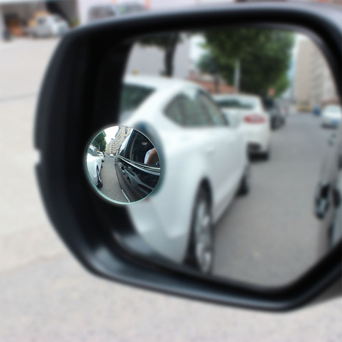 Glass edgeless adjustable small round mirror blind spot mirror reversing wide-angle mirror car rearview mirror auxiliary mirror SD-2402