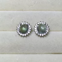 Organic earrings, silver 925 sample, 925 sample silver