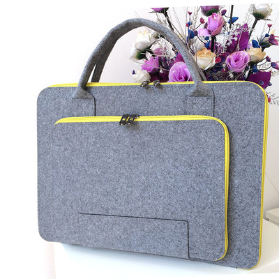 new pattern felt Laptop bag felt computer smart cover Briefcase Flat Sleeve customized logo
