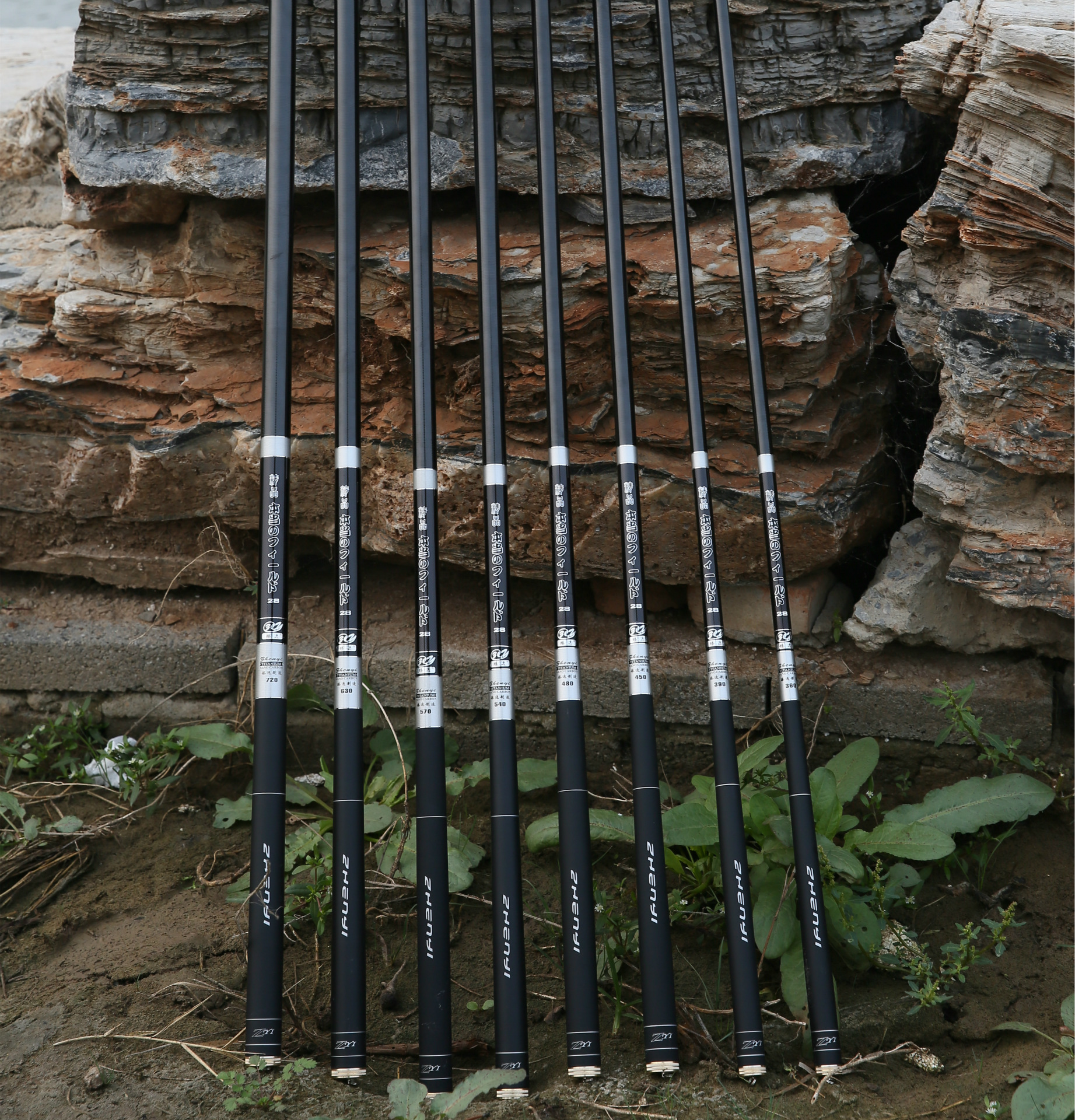 Tienda de aparejos de pesca modelo caña de pescar fuerza de tracción grande 28 fábrica de ajuste al por mayor artes de pesca 5,4 M 7,2 M MESA DE CARBONO caña de pescar 4H caña de pescar