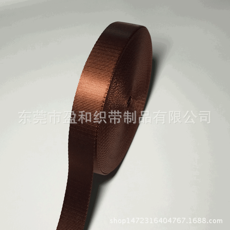 尼龙细纹织带 尼龙织带平纹2.5CM箱包辅料25MM加厚1寸编织带厂家