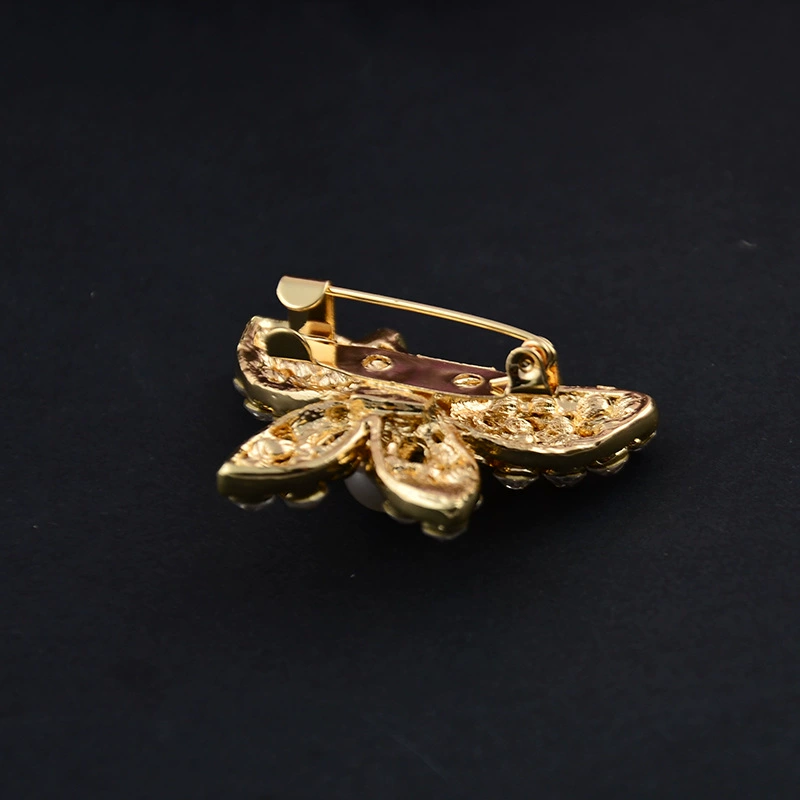 Sophisticated metal brooch, jacket from pearl lapel pin, accessory, protective underware, pin, European style