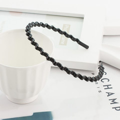 帶齒 發箍 塑料波浪形韓版洗臉劉海黑色束髮工具批發熱賣廠家地攤