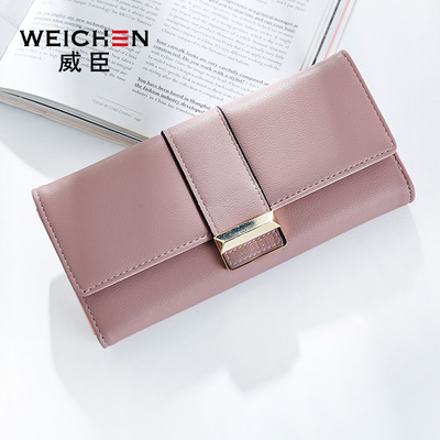 2018 Weissin new ladies wallet Nhật Bản và Hàn Quốc thẻ dung lượng lớn thời trang đơn giản khóa wallet wallet
