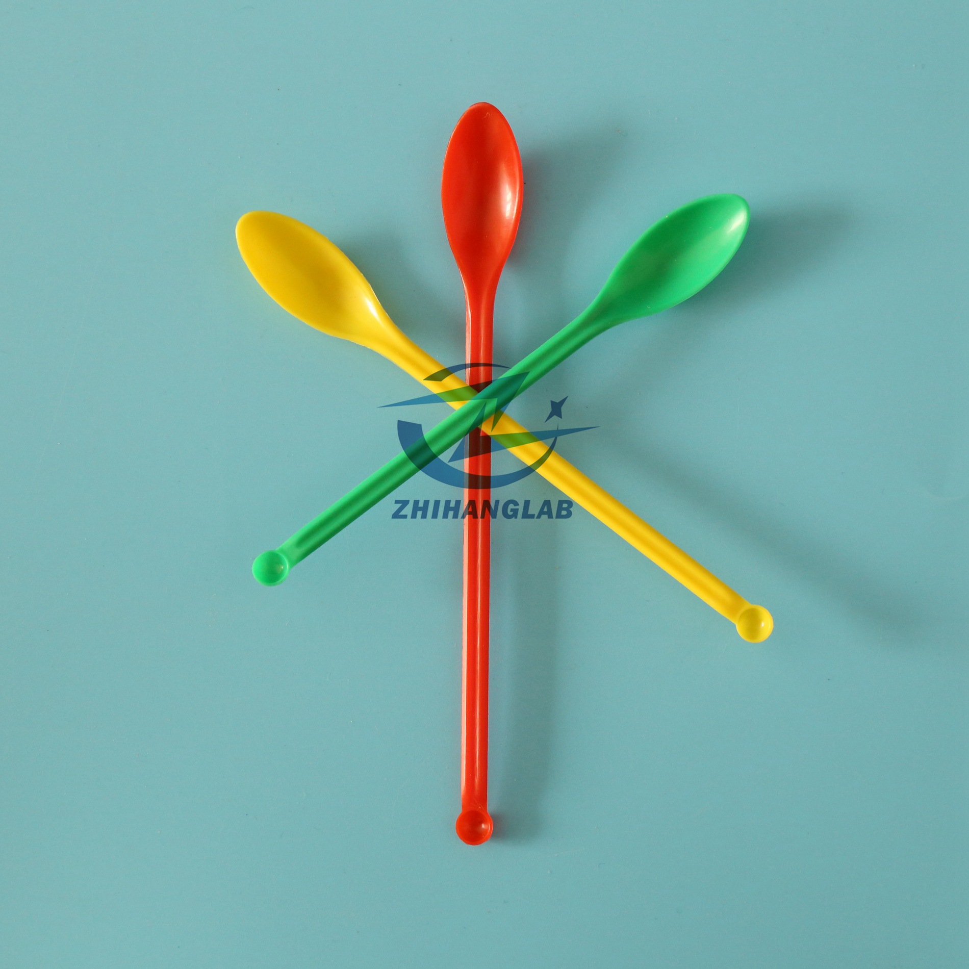 P400-3*1 实验用塑料药勺3*1 三色勺  称量