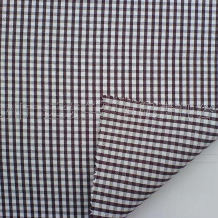 厂家批发朝阳格色织布 色织提花布 全棉服装衬衫格子面料