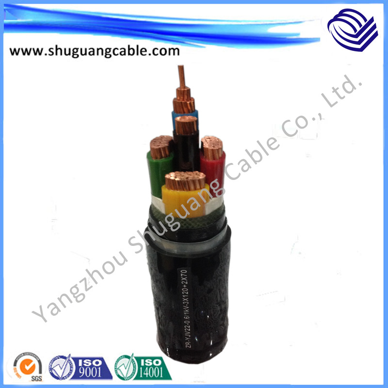 低烟无卤阻燃耐火电缆WDZN-YJY22铠装电力铜芯电力安全环保电缆