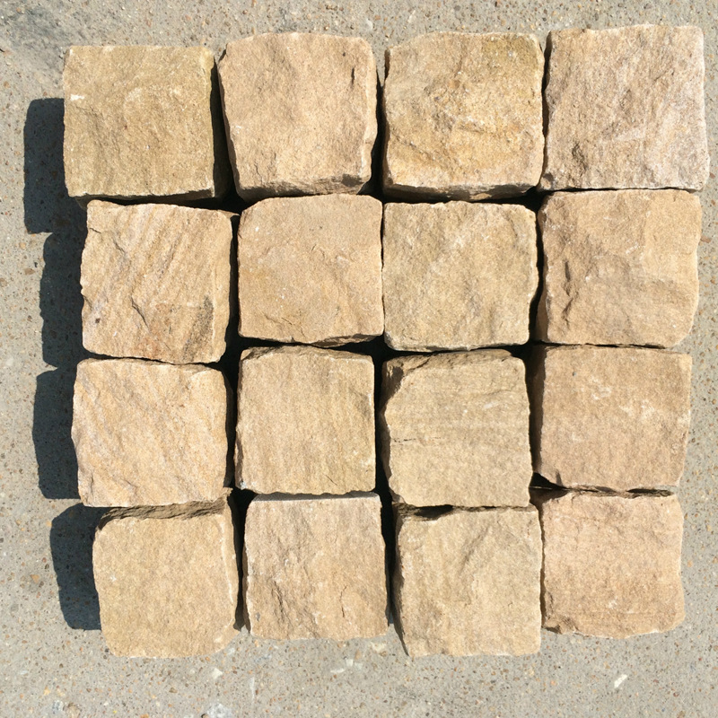Sandstone cube Natural block stone Landscape Paving square natural Ground floor Custom manufacturer
