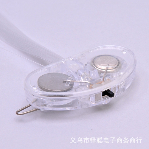 LED luminous braids fiber optic hairpins colorful glittering hair prom bar props toys wholesale