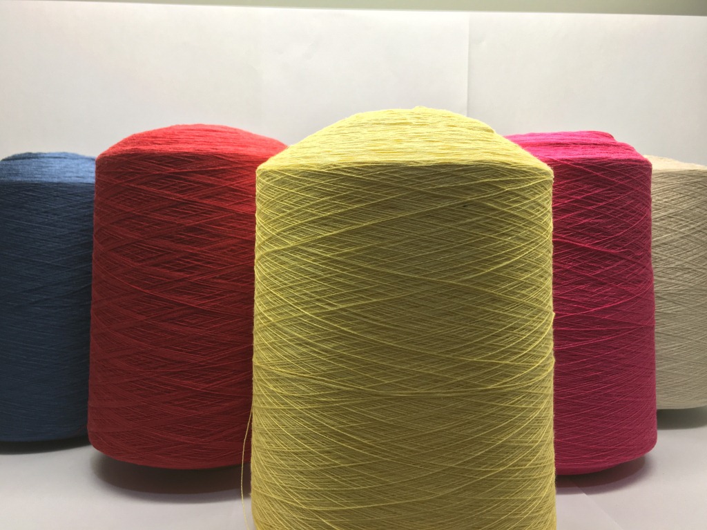 供应48NM/2亚麻绢丝30/70 绢麻纱 绢麻色筒纱编织混纺混纺纱