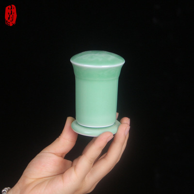 龍泉青瓷 雲鳳牙簽筒 陶瓷餐具套裝牙簽罐陶瓷牙簽盒