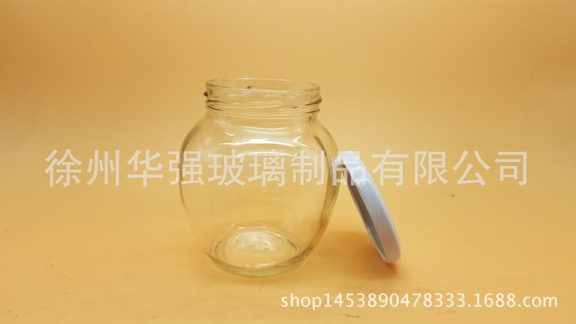 厂家直销500ml雕花玻璃瓶蜂蜜瓶 果酱瓶 罐头瓶 干果储物罐酱菜瓶