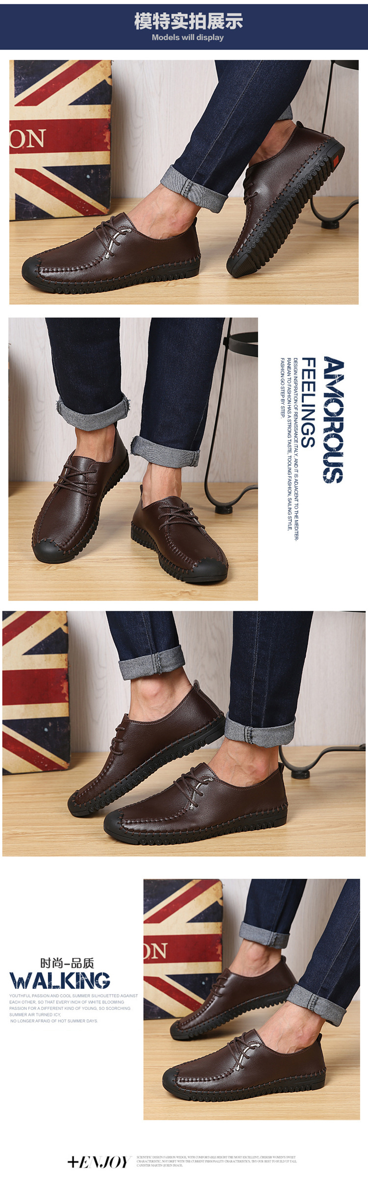 Chaussures homme en cuir véritable - Ref 3445826 Image 34