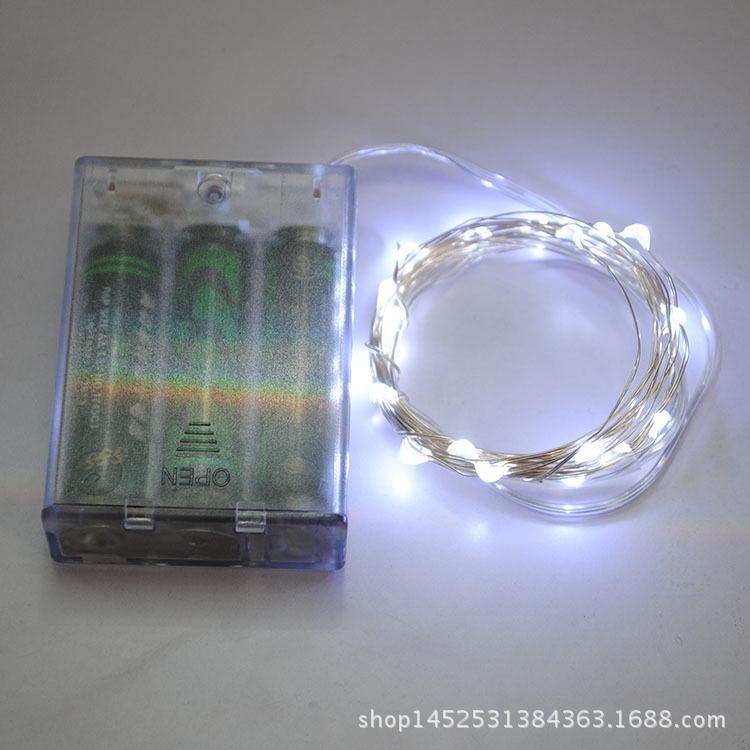 LED銅線燈電池盒燈串