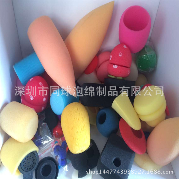 50MM高度有孔海绵套海藻绵海绵球高温烧烫成型异形海绵电热丝