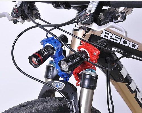 Light stand bicycle flashlight lamp clip front light stand fixed bracket bicycle clip mountain bike riding equipment accessories