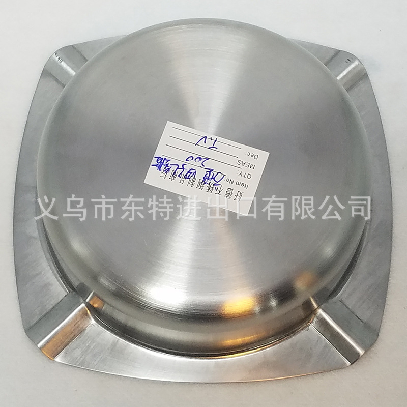 厂家直销不锈钢烟灰缸方形四孔烟缸酒吧ktv网咖酒店礼品烟灰缸详情图7