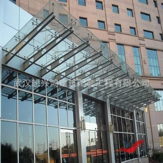 膜结构车棚 钢结构雨棚 钢结构定做户外雨棚屋檐门头耐力板阳光板