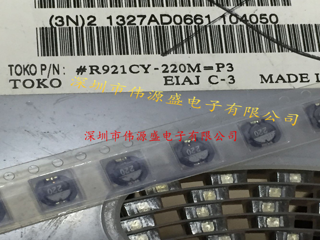 D63LCB 6X6X3mm 22uH 1.34A 贴片功率电感 #R921CY-220M=P3