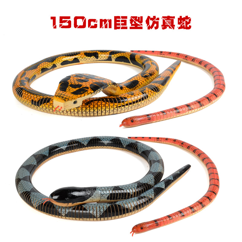 景区地摊热卖 儿童整蛊仿真蛇玩具  木制工艺品  搞怪恶作剧道具|ms
