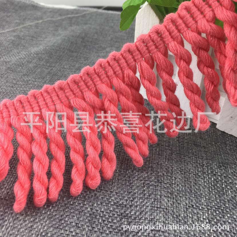 6CM全棉流苏绳排