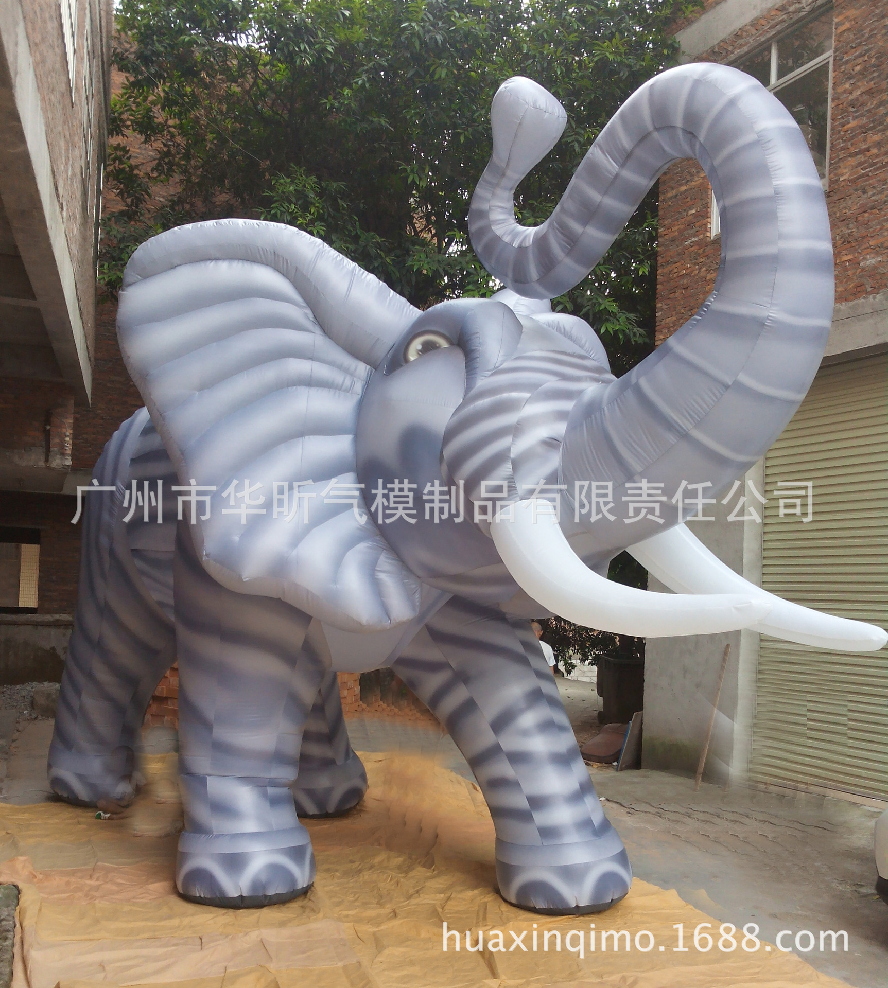 厂家生产各种充气大象固定卡通 气模卡通