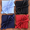 Men's bow tie for leisure, set, scarf English style, polyester, Korean style