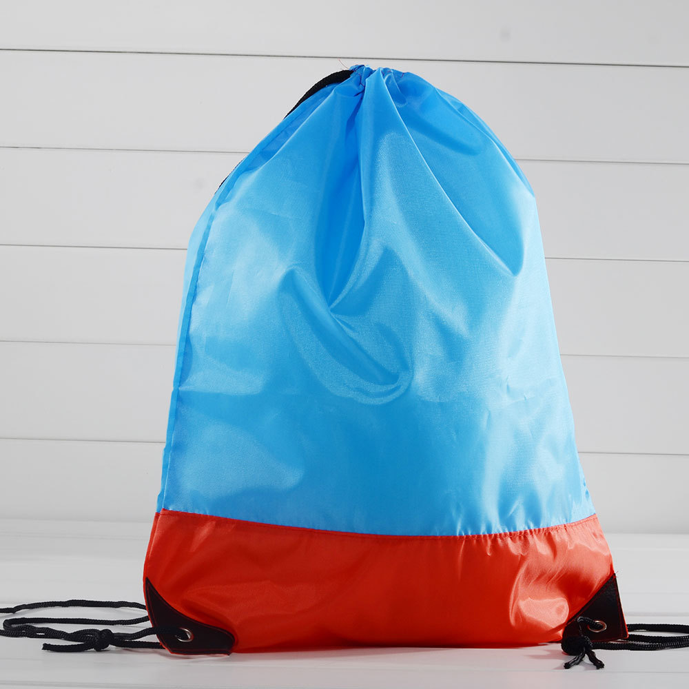 束口袋抽绳袋尼龙背包袋涤纶拉绳包牛津布双肩包广告宣传