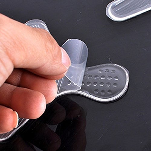 Silicone transparent T-shaped heel sticker, invisible insole, anti-wear high heel sticker, PU gel manufacturer wholesale