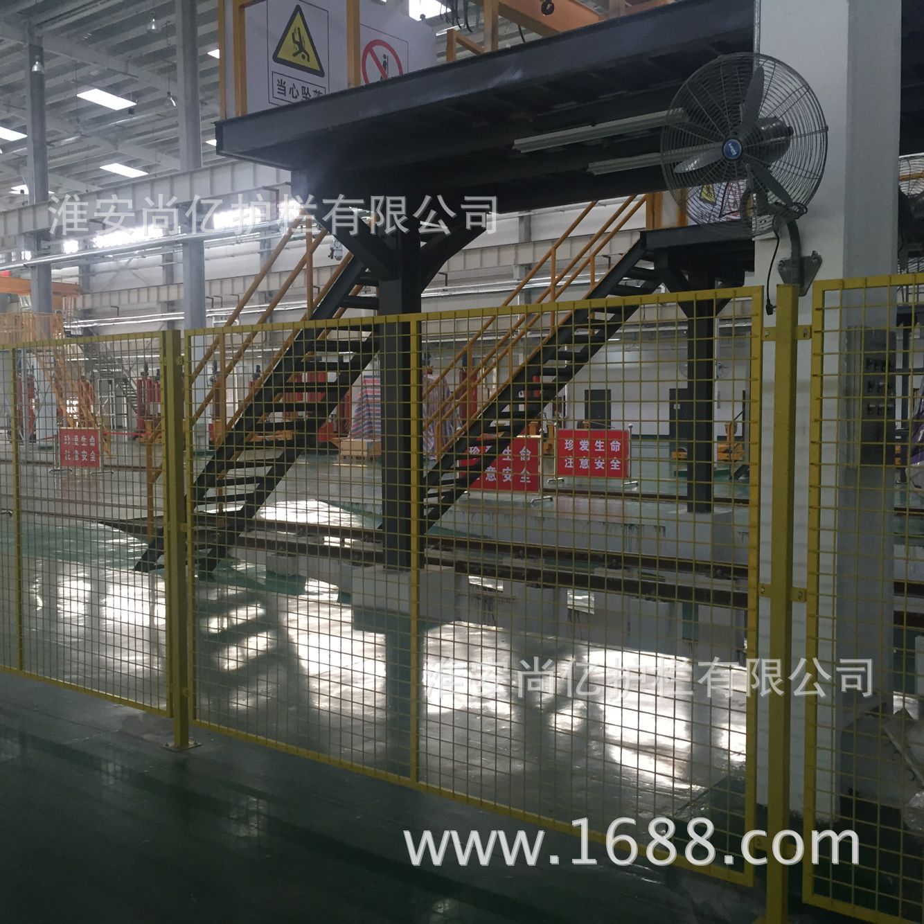 护栏网 供应江苏热销车间黄色隔离网 批发室内护栏隔离钢丝网    