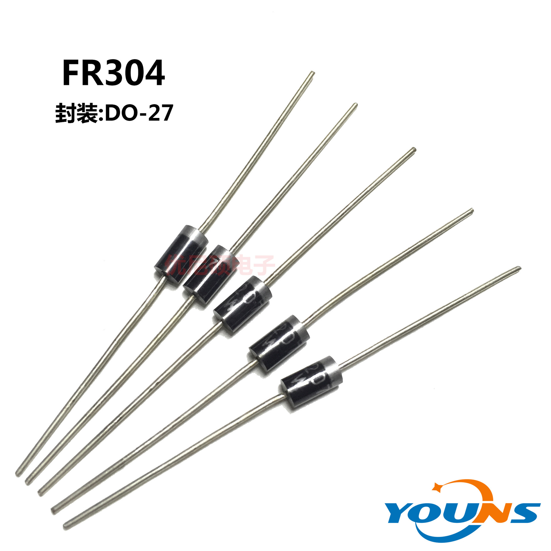MIC GW快恢复二极管 FR304 3A400V DO-27 LED驱动电源 充电器适用