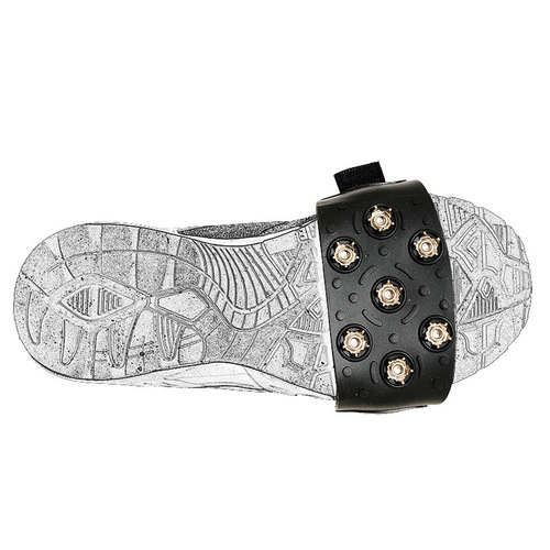 Selpa outdoor 7-tooth Velcro simple urban crampons mountaineering spikes anti-slip shoe covers lightweight ice and snow steel claws