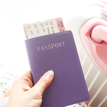 韓版純色護照保護套PU皮革護照套出國旅行護照套旅行社定制禮品