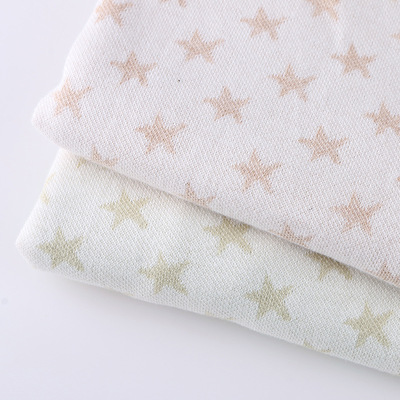 厂家直销 有机天然彩棉菱形空气层条纹婴儿服装面料现货批发特价|ms