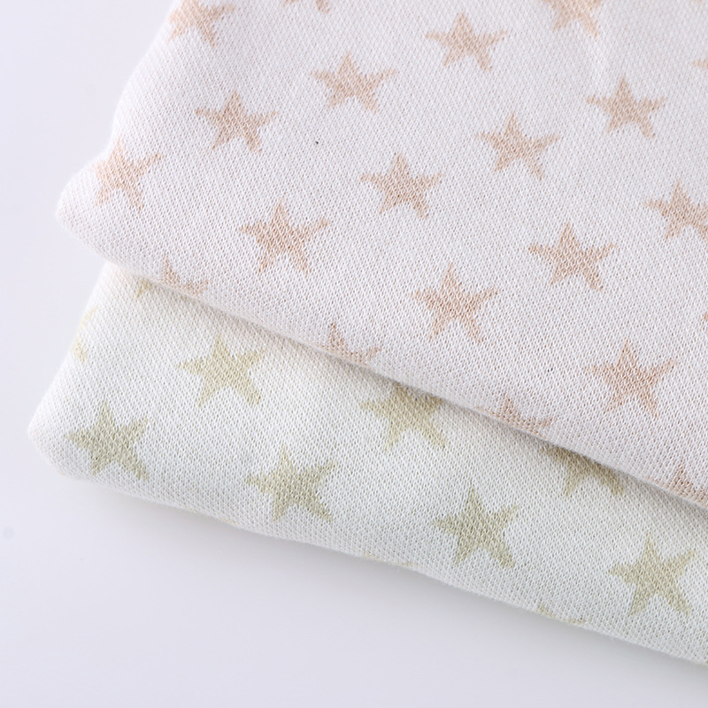 厂家直销 有机天然彩棉菱形空气层条纹婴儿服装面料现货批发特价|ms