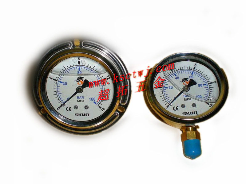 原装台湾SKON充油压力表防震苏州skon耐震精准可调高精度