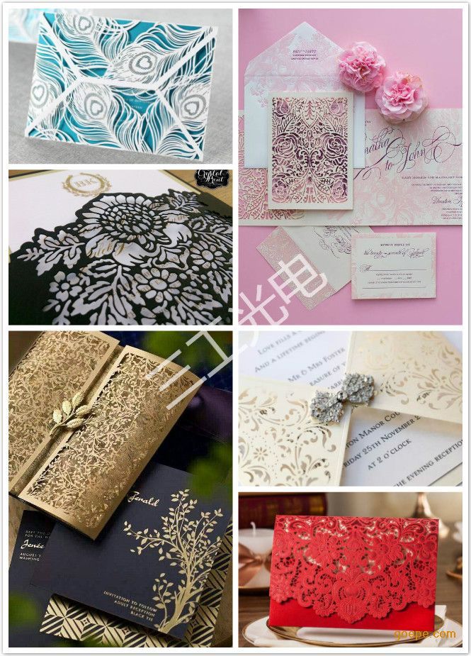 浙江热销贺卡纸品激光切割雕刻镂空机