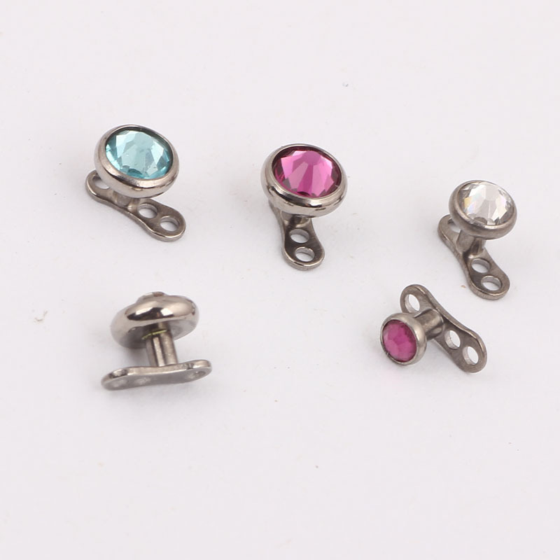 Labret stud lip piercing jewelry styling detail