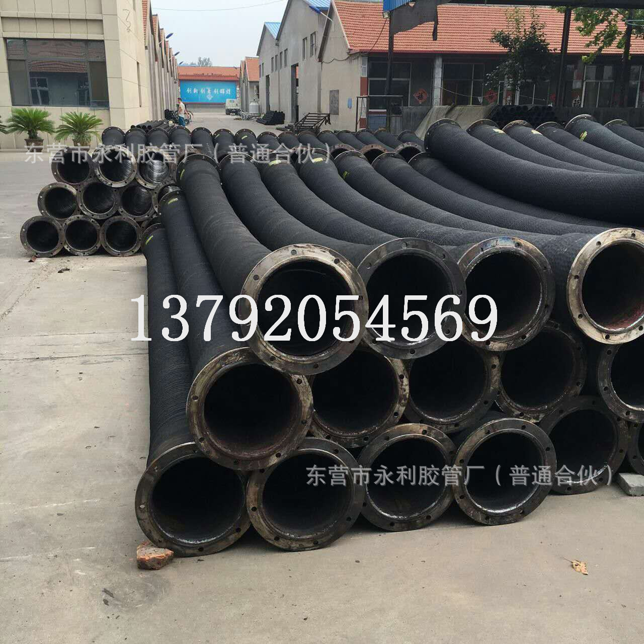 大口径水泵配套法兰胶管 疏浚抗旱清淤排污专用耐压泵用吸水胶管