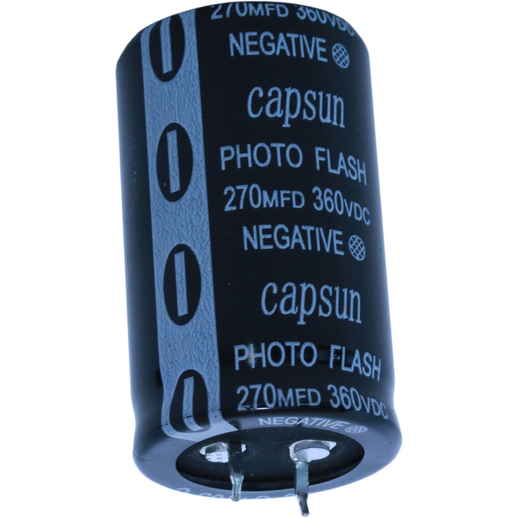 270uf360v卡口闪光灯电容器  摄影 拍摄录像电容器 CAPSUN质保5年